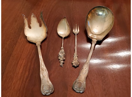 Antique Reed And Barton Serving Spoons