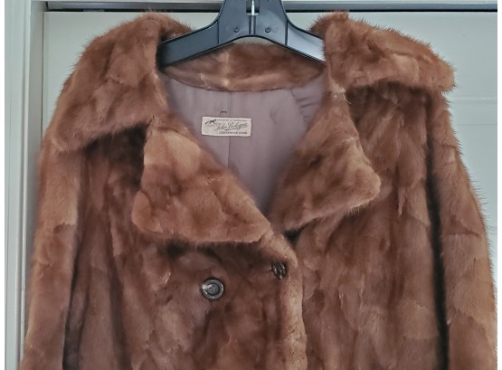Vintage Fur Coat With 65' Sweep At Bottom Womans Small/medium