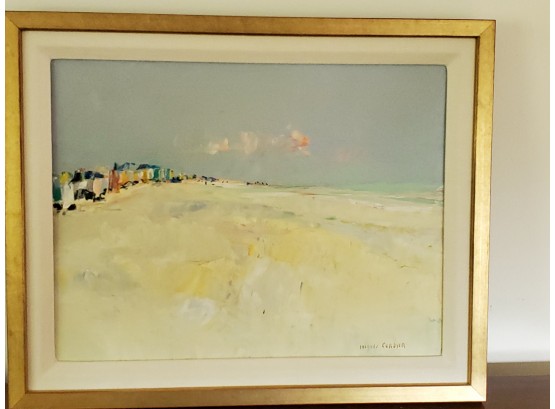 Jacques Cordier(1937-1975) French Abstract Landscape  Framed 16 X 13