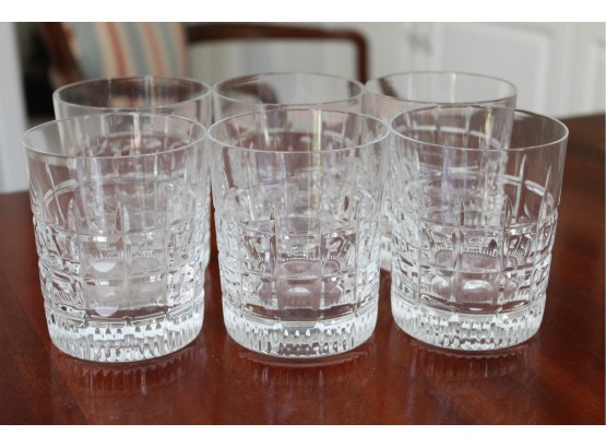 Set Of 6 Crystal Rocks Glasses