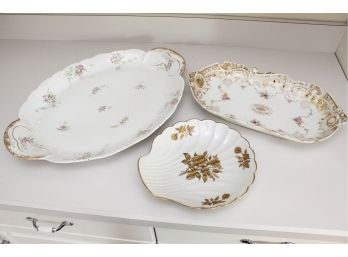 Trio Of Limoges Serving Trays
