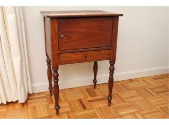 Small Antique Side Table Cabinet 19 X 14 X 27