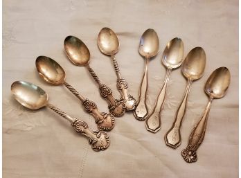 Eight Sterling Silver Spoons 235 Grams