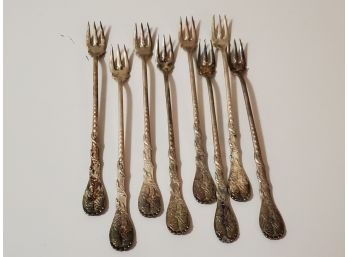 Eight Antique Lobster Forks