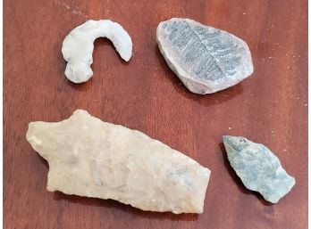 Really Cool Old Rock Artifacts Including Arrow Heads And More