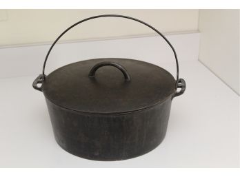 Cast Iron Lidded Pot With Handle