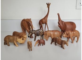 Hand Carved Wooden Animals From Kenya
