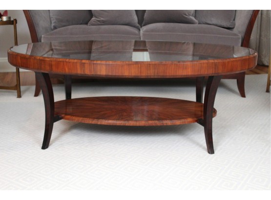 Gorgeous Glass Top Coffee Table 53 X 30 X 19