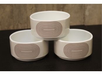 Trio Of Vintage 70'S Small Porcelain Rosenthal Bowls