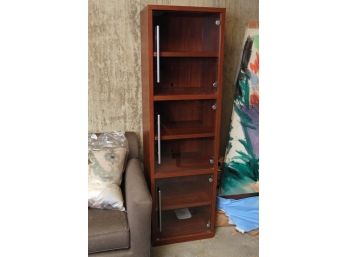 Glass Door Upright (6) Shelf Storage Cabinet - 20 1/2 X 16 X 70