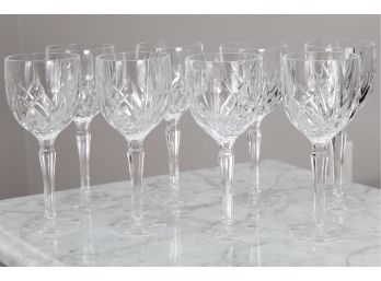 Set Of 8 Marquis Waterford Crystal Wine Glasses