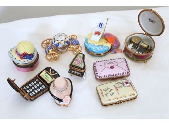 Rochard Limoges Boxes Including Cinderella's Carriage With Slipper & More!