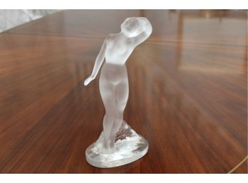 Lalique Crystal Nude Woman Figurine