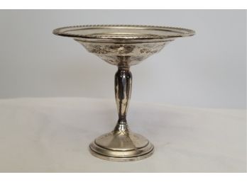 Weighted Sterling Compote Dish