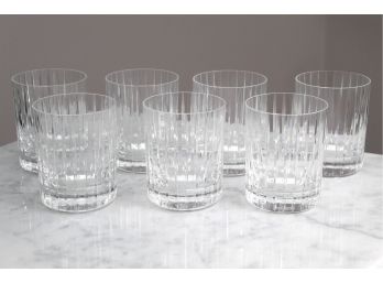 Set Of 7 Baccarat Crystal Tumbler Glasses