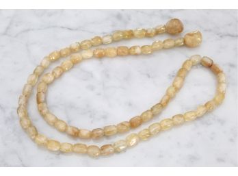 Genuine Citrine Necklace 38 Inches Long - 8
