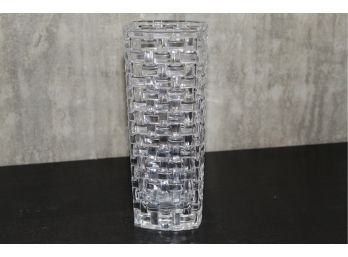 Nachtmann Crystal Basketweave Vase