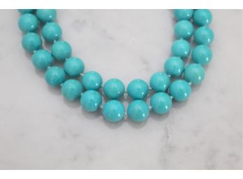 Genuine Turquoise Necklace 36' Long Paid $4400 -1