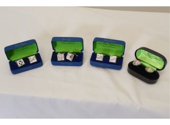 A Unique Collection Of (4) Pairs Of Sonia Spencer Cufflinks