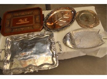 Miscellaneous Assortment Of Serving Trays