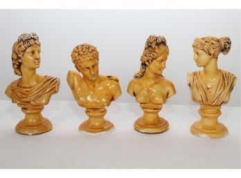 Miniature Greek God And Goddess Busts