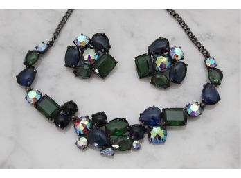 Stunning Elsa Schiaparelli Necklace And Matching Earrings -27