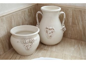 Large Matching Porcelain Jug & Bowl Set