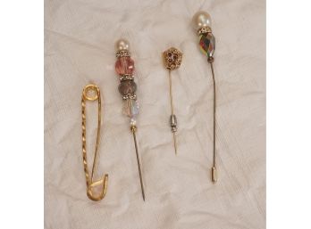 Collection Of Vintage Hat Jewelry Pins