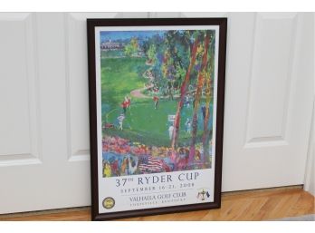 37th Ryder Cup 2008 LeRoy Neiman Framed Poster Print 22 X 32