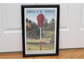 2013 US Open Merion Golf Club Lee Wybranski Framed Print 14 X 20