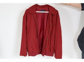 Vintage Faconnable Red Jacket Size Medium