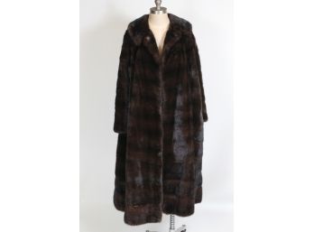 Mink Fur Coat 76' Sweep - Size Medium