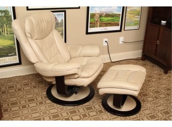 Lane Furniture Swivel Armchair And Foot Rest (Left Side) 32 X 24 X 39