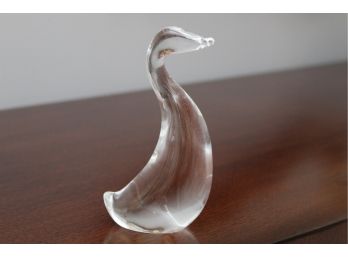 Steuben Crystal Duck Figurine