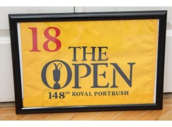 'The Open 148th Royal Portrush' Framed Towel 18 X 13
