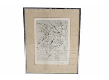 Salvador Dali Pencil Drawing Signed And Numbered (SEE DETAILS) 16 X 20 1/2