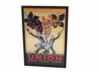 Les Vins Selectionnes Union Framed Print 26 1/2 X 38 1/2