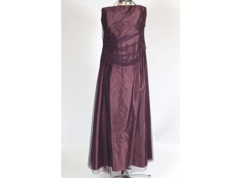 Vera Wang Purple Lace Dress Size 18