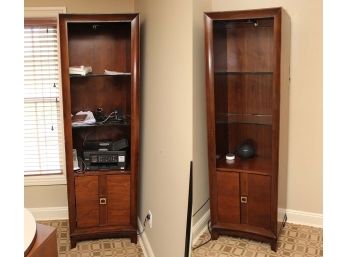 Pair Of Hooker Furniture Storage Cabinets 24 X 18 X 78