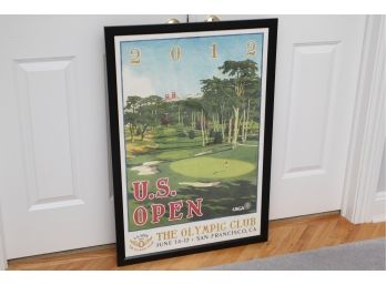 2012 US Open 'The Olympic Club' Lee Wybranski Framed Golf Poster 26 X 38 1/2
