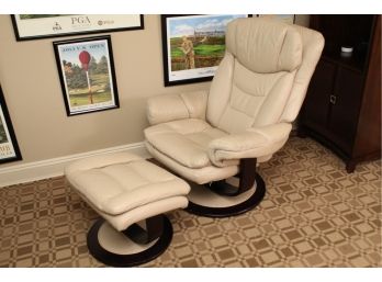 Lane Furniture Swivel Armchair And Foot Rest (Right Side) 32 X 24 X 39