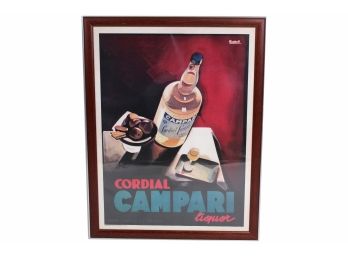 Cordial Campari Liquor Framed Poster Print 26 X 34