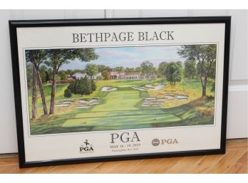Bethpage Black PGA May 2019 Steve Lotus Golf Poster 30 X 20 1/2