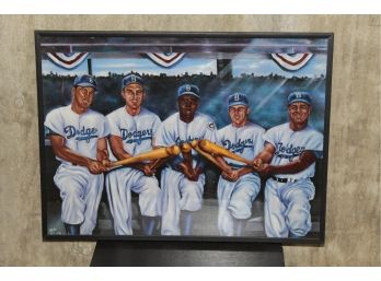 Brooklyn Dodgers Framed Print 24 X 18