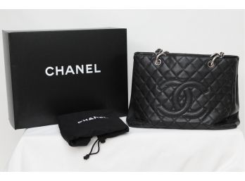 Chanel Quilted Handbag With Original Box And Dust Bag