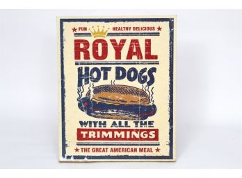 Royal Hot Dogs Ad Canvas Print 16 X 20