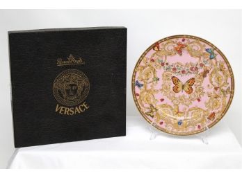 Versace Rosenthal La Gardin De Versace Circle Butterfly Plate With Original Box