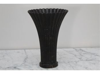 Art Deco Metal Vase Made In Japan