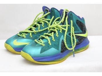 Nike LeBron James X Elite Miami Dade Sneakers Size 9
