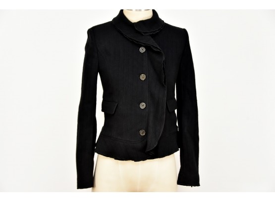 Burberry Black Jacket - Size 2 Slim Fit (GCC25)